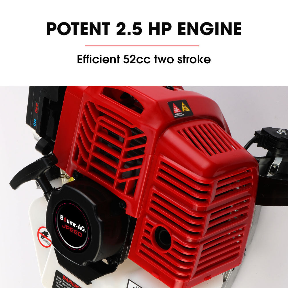 BAUMR-AG Petrol Jackhammer | 2-Stroke 52CC | Includes 2 Chisels & Carry Bag