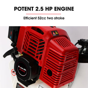 BAUMR-AG Petrol Jackhammer | 2-Stroke 52CC | Includes 2 Chisels & Carry Bag