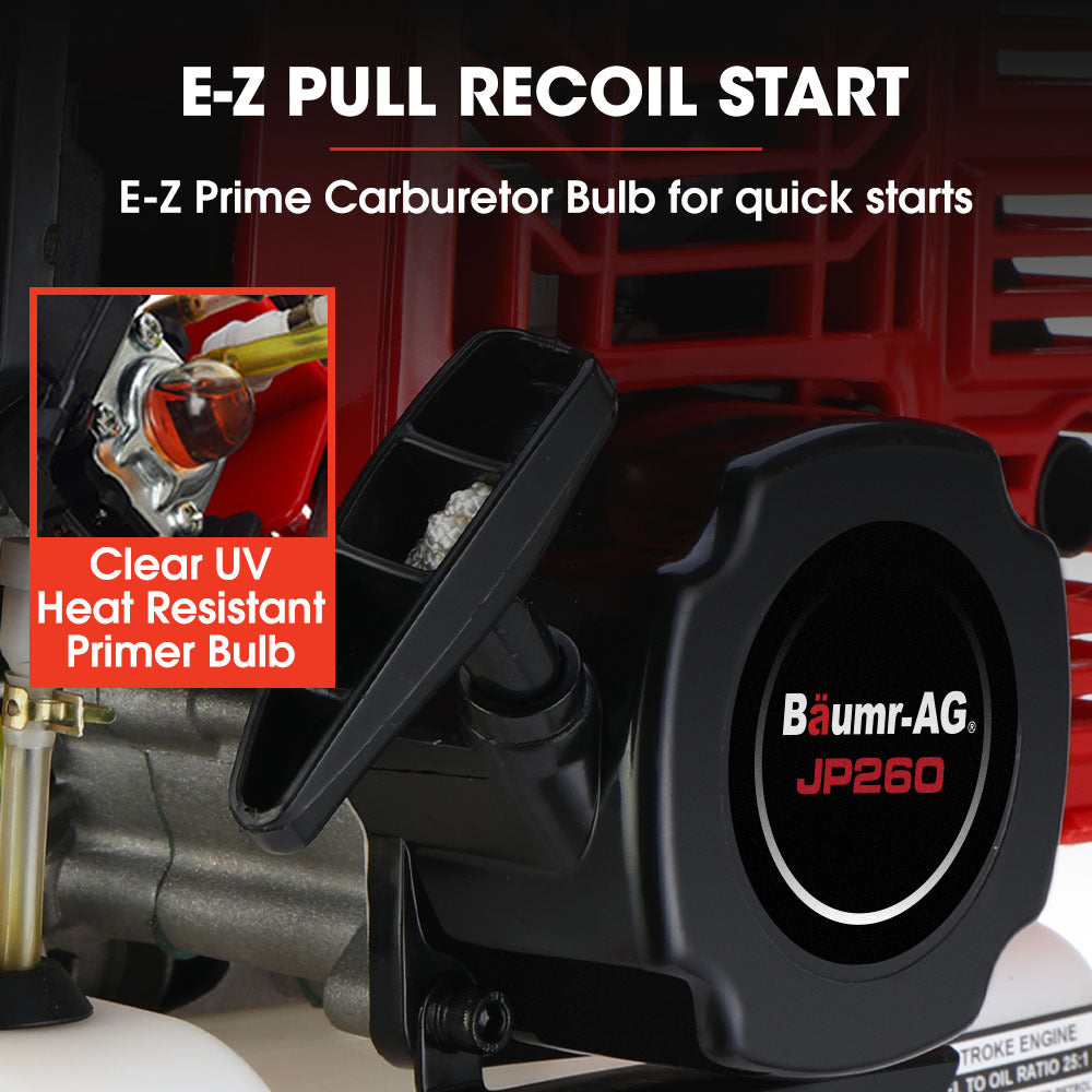 BAUMR-AG Petrol Jackhammer | 2-Stroke 52CC | Includes 2 Chisels & Carry Bag
