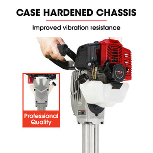 BAUMR-AG Petrol Jackhammer | 2-Stroke 52CC | Includes 2 Chisels & Carry Bag