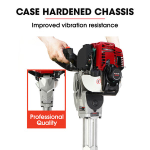 Baumr-AG Petrol Jackhammer | 4-Stroke Engine | Includes 2 Chisels & Carry Bag
