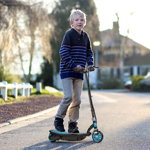 BULLET ZPS 6 Inch Kids Electric Scooter 140W | 15km | Children Ride On Toy | Rechargeable Battery | Blue