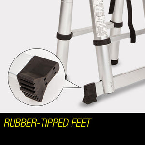 Bullet Multipurpose Ladder | 4.4M Aluminium Telescopic Folding | Alloy Extension Steps