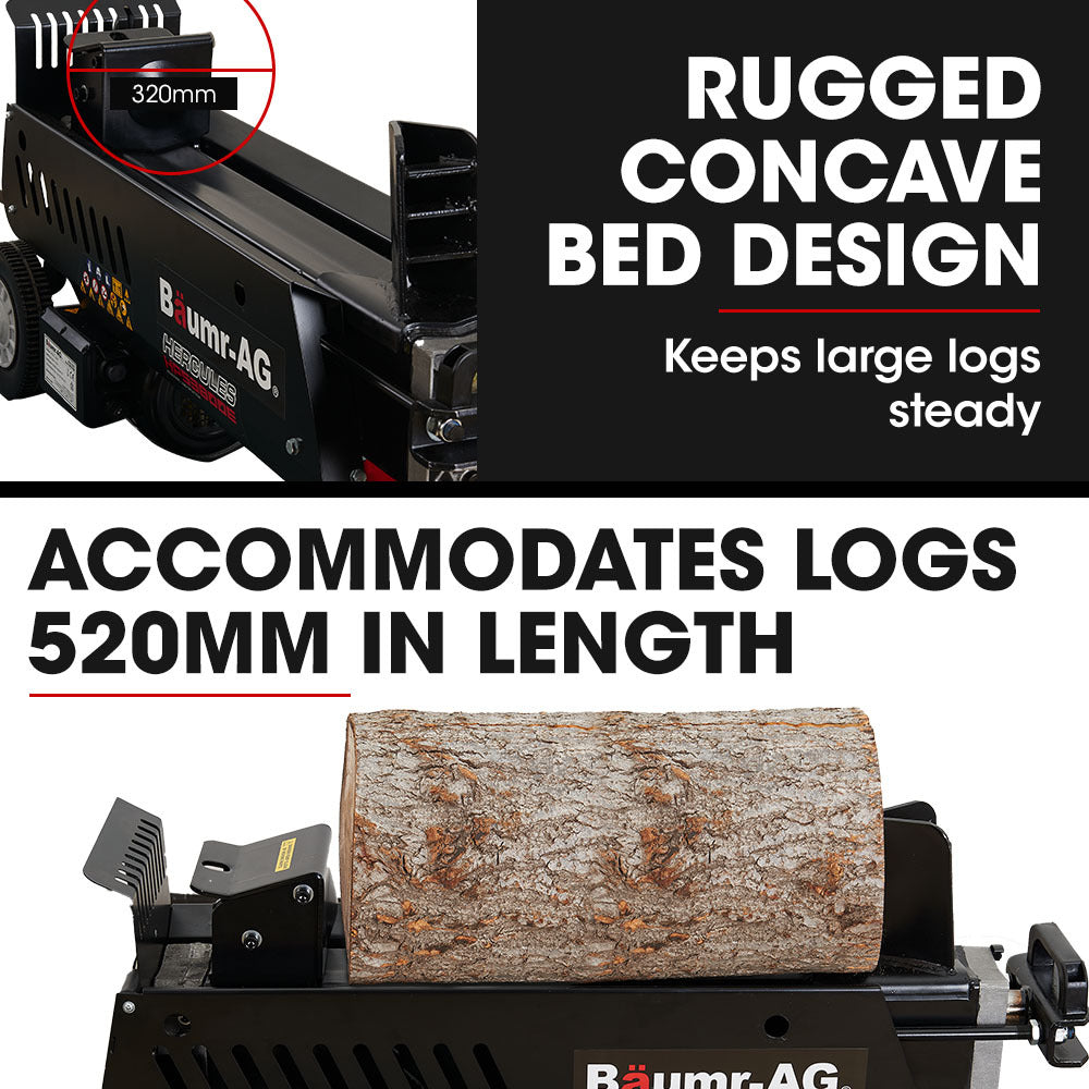 Baumr-AG Electric Hydraulic Wood Log Splitter | 10 Tonne | HPS3800E