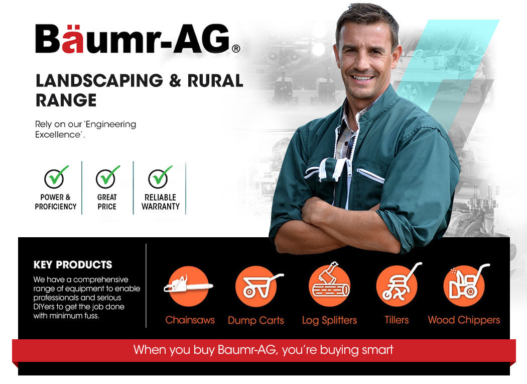 BAUMR-AG Electric Log Splitter | 6 Ton | Hydraulic Firewood Cutter | Small Machine