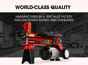 BAUMR-AG Electric Log Splitter | 6 Ton | Hydraulic Firewood Cutter | Small Machine