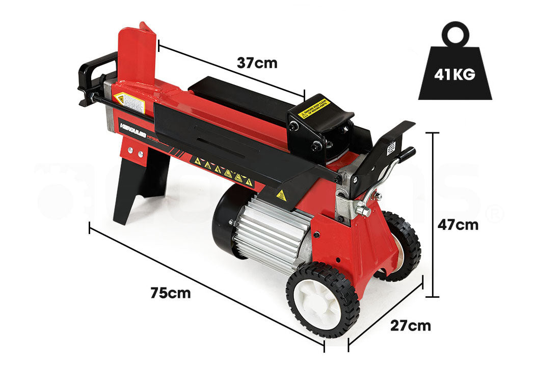 BAUMR-AG Electric Log Splitter | 6 Ton | Hydraulic Firewood Cutter | Small Machine