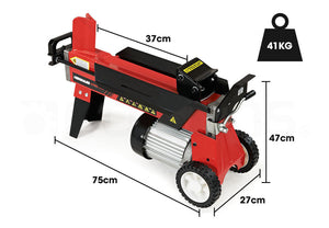 BAUMR-AG Electric Log Splitter | 6 Ton | Hydraulic Firewood Cutter | Small Machine