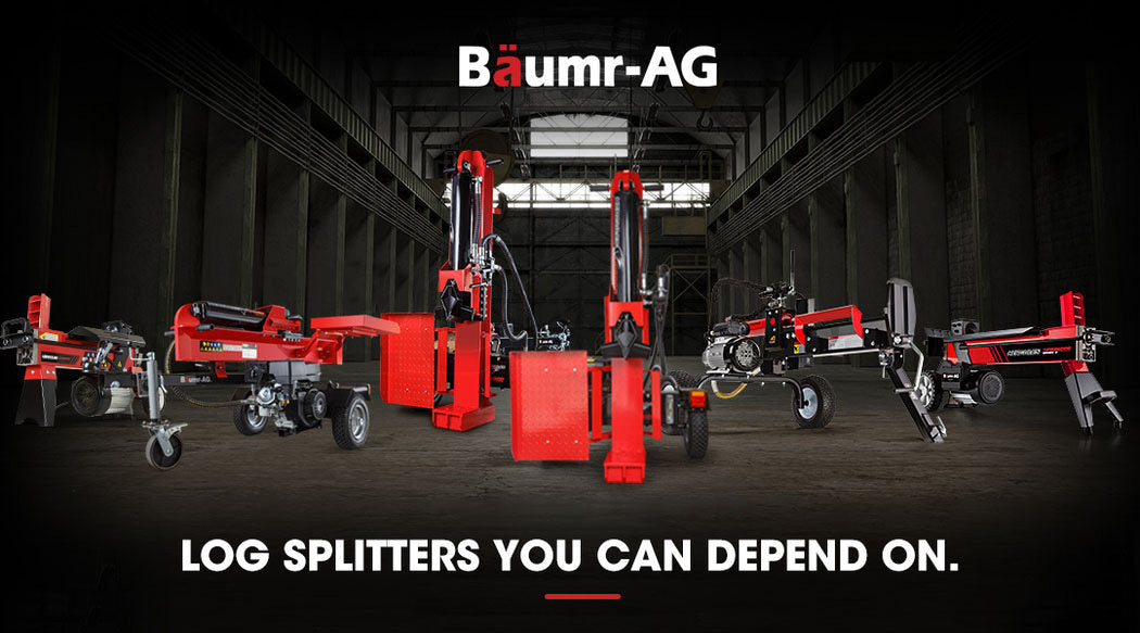 Baumr-AG Electric Log Splitter | 9 Ton | Hydraulic Firewood Cutter | Small Machine