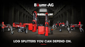 Baumr-AG Electric Log Splitter | 9 Ton | Hydraulic Firewood Cutter | Small Machine