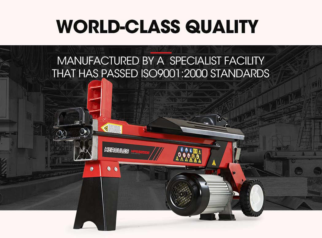 Baumr-AG Electric Log Splitter | 9 Ton | Hydraulic Firewood Cutter | Small Machine