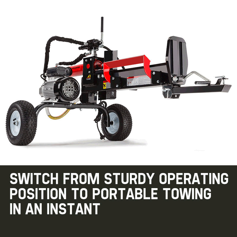 Baumr-AG 20 Ton Electric Log Splitter | Heavy-Duty Wood Cutter | Hydraulic Firewood Block Axe
