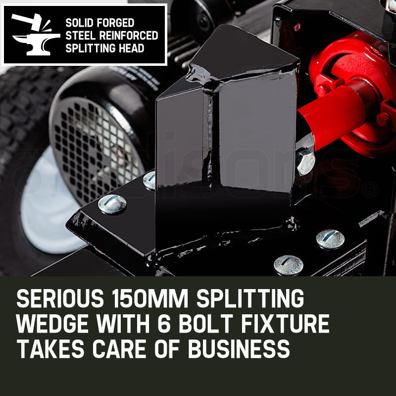 Baumr-AG 20 Ton Electric Log Splitter | Heavy-Duty Wood Cutter | Hydraulic Firewood Block Axe