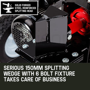 Baumr-AG 20 Ton Electric Log Splitter | Heavy-Duty Wood Cutter | Hydraulic Firewood Block Axe