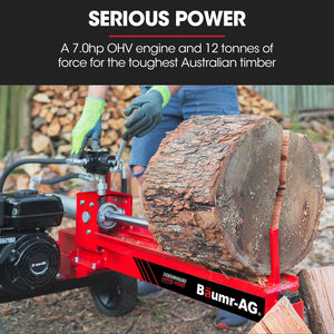 Baumr-AG | Hydraulic Wood Log Splitter | 12 Tonne | Petrol Powered | HPS400