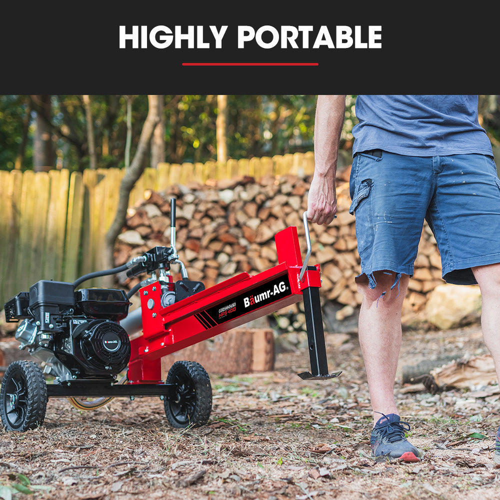 Baumr-AG | Hydraulic Wood Log Splitter | 12 Tonne | Petrol Powered | HPS400