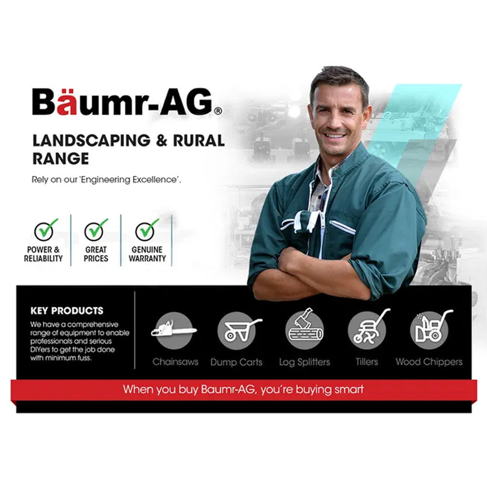 Baumr-AG | Hydraulic Wood Log Splitter | 12 Tonne | Petrol Powered | HPS400