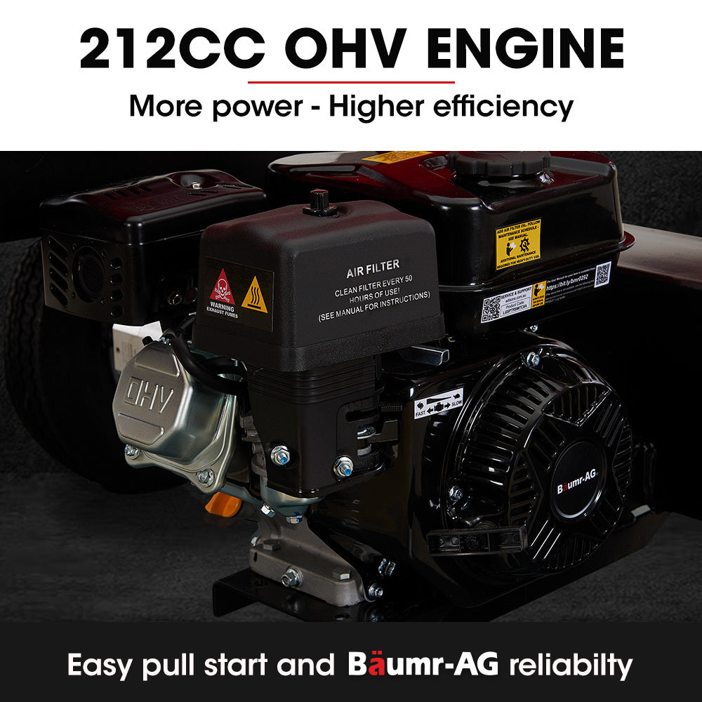 Baumr-AG Petrol Hydraulic Log Splitter | 40 Tonne | Horizontal & Vertical Towed | HPS700