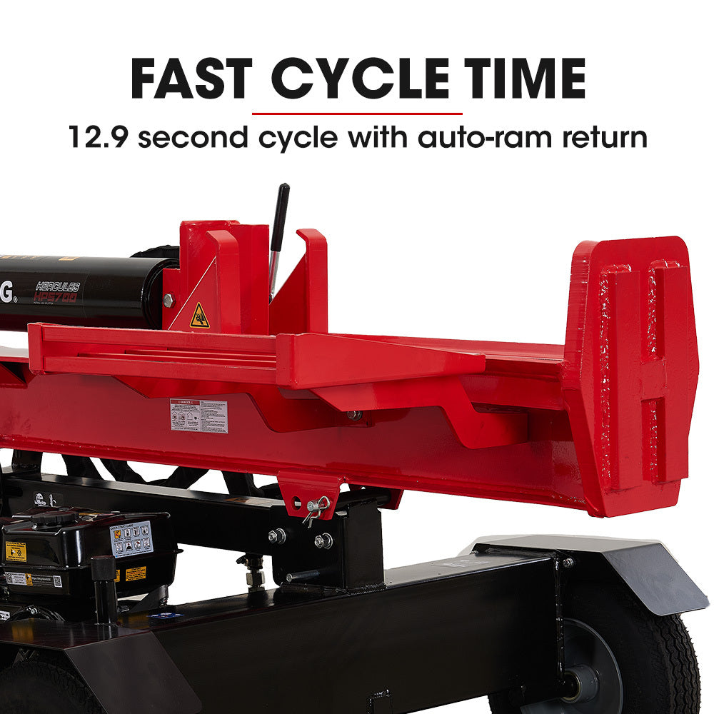 Baumr-AG Petrol Hydraulic Log Splitter | 40 Tonne | Horizontal & Vertical Towed | HPS700