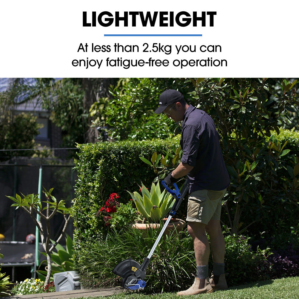 POWERBLADE LN4 20V Cordless Line Trimmer & Garden Edger Kit | Battery & Fast Charger Included