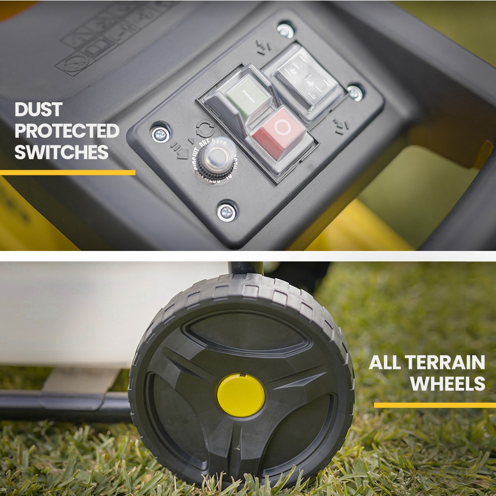 MICHIGAN 2400W Electric Mulcher | Crushing Garden Shredder Chipper