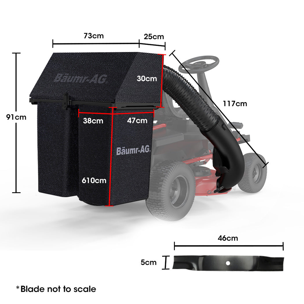 BAUMR-AG 150L Grass Catcher | for 36" 360RX Electric Ride-On Lawn Mower