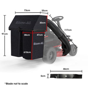 BAUMR-AG 150L Grass Catcher | for 36" 360RX Electric Ride-On Lawn Mower