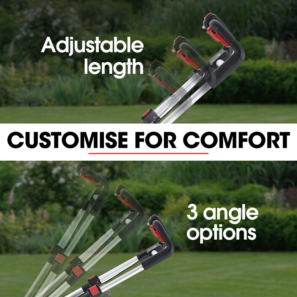 Baumr-AG 520CX 40V SYNC 17" Cordless Lawn Mower Kit | Fast Charger | 2 x 4Ah Batteries | 5 Cutting Heights | Adjustable Handle | Mulching Option