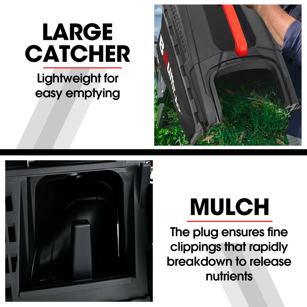 Baumr-AG 520CX 40V SYNC 17" Cordless Lawn Mower Kit | Fast Charger | 2 x 4Ah Batteries | 5 Cutting Heights | Adjustable Handle | Mulching Option