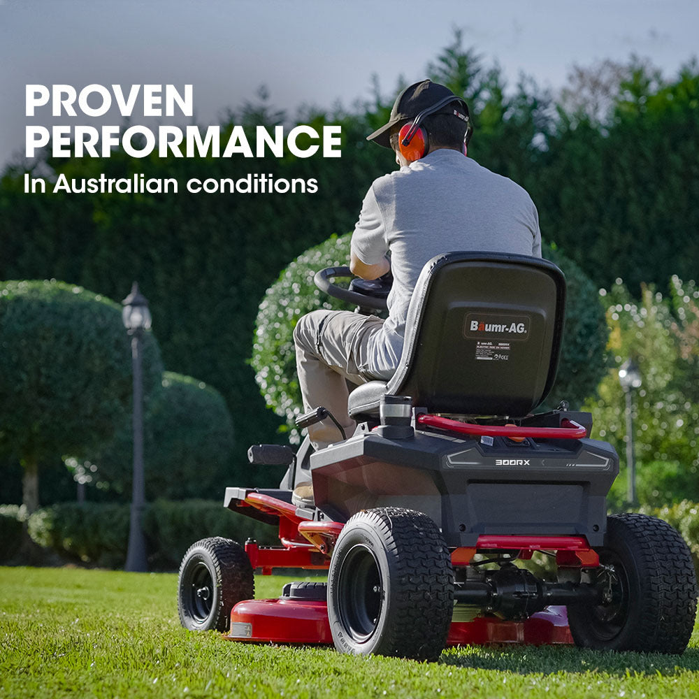 BAUMR-AG Electric Ride-On Lawn Mower | 30" | 48V Brushless | 300RX Lawnmower Kit