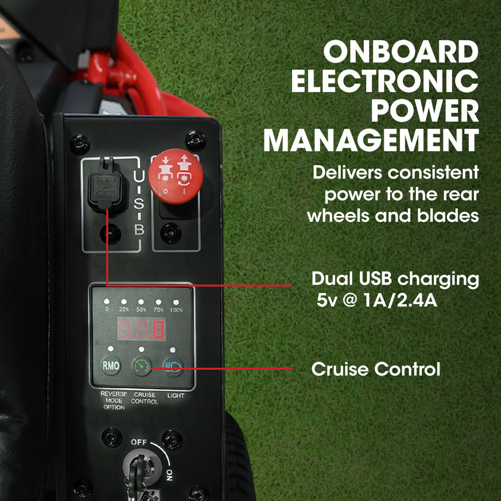 Baumr-AG 36" 48V Electric Ride-On Lawn Mower | Brushless Motor | 360RX Model