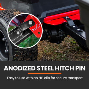 PLANTCRAFT Dump Cart | 270kg Capacity | Metal Frame | Tow Behind Ride-On Mower