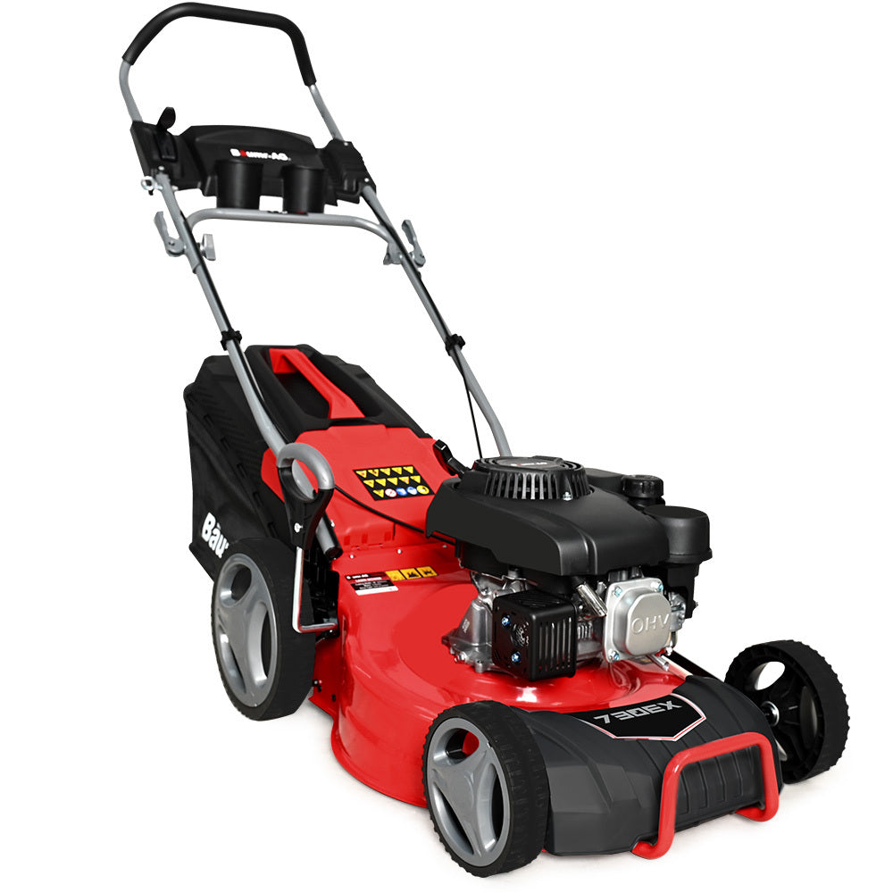 Baumr-AG | Lawn Mower | 18” | 150cc | 8 Heights | Steel Deck | Cup Holders | 4-Stroke Petrol | 730EX
