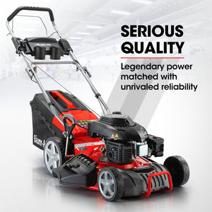 Baumr-AG Petrol Lawn Mower | 18" 220CC | 4-Stroke Self-Propelled Push Lawnmower