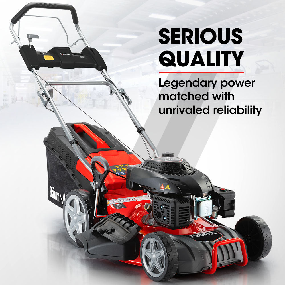 Baumr-AG | Self-Propelled Lawn Mower | 18” | 224cc | Electric Start | 7 Heights | Steel Deck | 6HP 4-Stroke | 790SXe