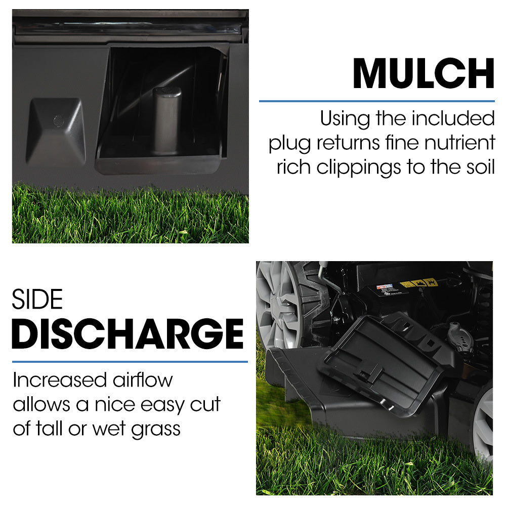POWERBLADE VS950 20" Self-Propelled Lawn Mower | 200cc | Electric Start | 7-Stage Height | Steel Deck | OHV 4-Stroke Petrol