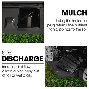 POWERBLADE VS950 20" Self-Propelled Lawn Mower | 200cc | Electric Start | 7-Stage Height | Steel Deck | OHV 4-Stroke Petrol