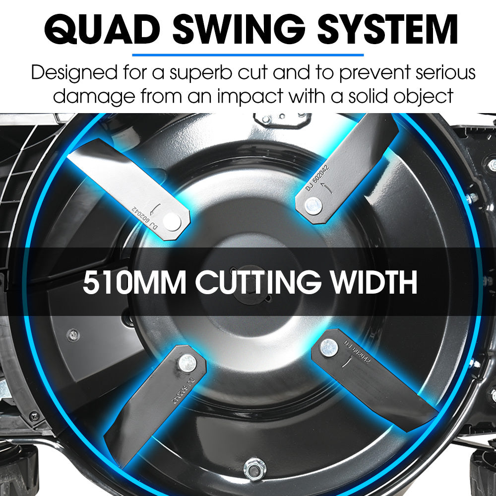 PowerBlade Lawn Mower | 20" | 200cc | Self-Propelled | 7 Heights | Steel Deck | OHV 4-Stroke Petrol | VS900