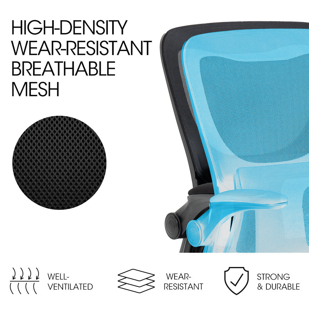 Fortia Ergonomic Mesh Office Chair | Computer Seat | Adjustable Recline | Black