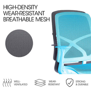 FORTIA Ergonomic Office Chair | Coolmesh Fabric | Adjustable Recline | Dark Grey Mesh/Black Frame