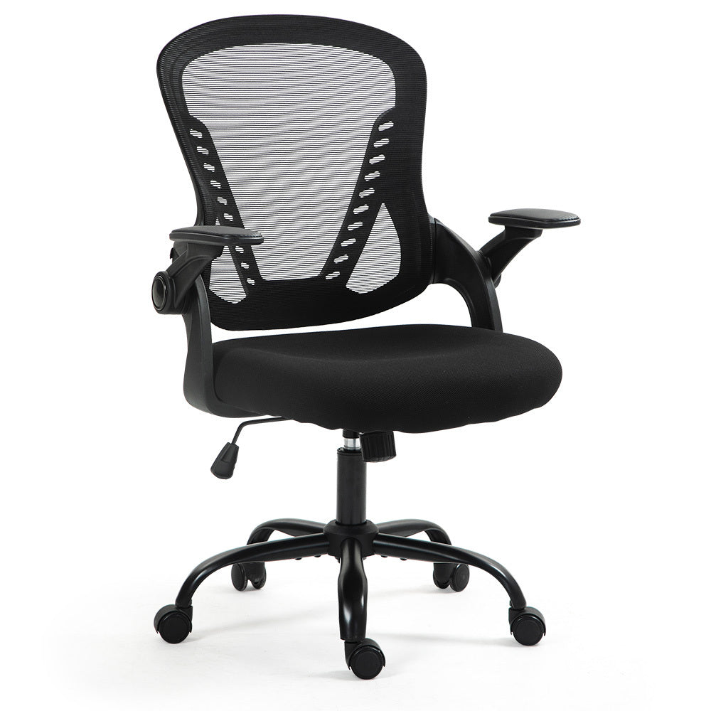 FORTIA Ergonomic Office Chair | Coolmesh Fabric | Adjustable Recline | Black Mesh/Black Frame