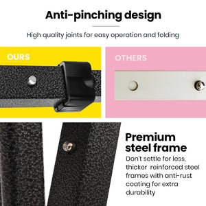 RED TRACK | 3.6x2.2m Ultra Compact Folding Gazebo | Walls & Carry Bag | Portable Outdoor Popup Marquee | Camping & Beach | White