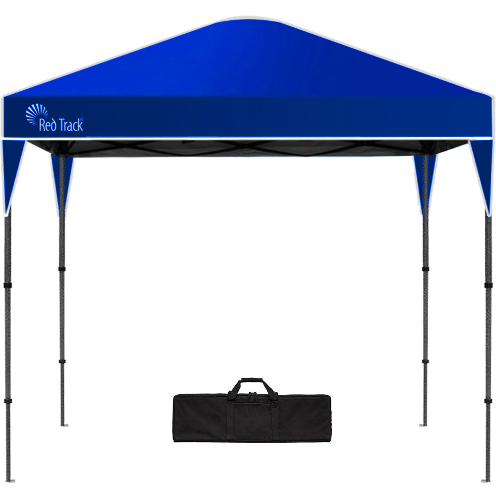 RED TRACK | 3x3m Ultra Compact Folding Gazebo | Carry Bag | Portable Outdoor Popup Marquee | Camping & Beach | Navy Blue