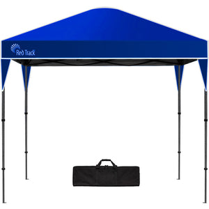RED TRACK | 3x3m Ultra Compact Folding Gazebo | Carry Bag | Portable Outdoor Popup Marquee | Camping & Beach | Navy Blue