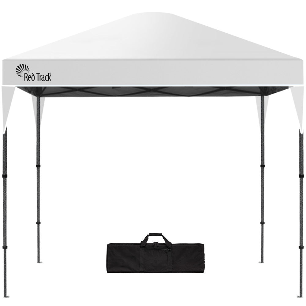 RED TRACK | 3x3m Ultra Compact Folding Gazebo | Carry Bag | Portable Outdoor Popup Marquee | Camping & Beach | White