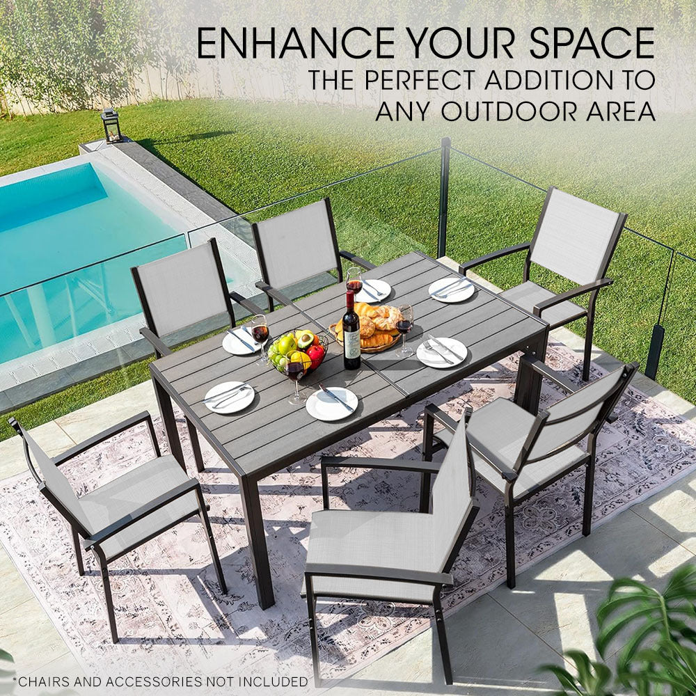 Fortia | Outdoor Dining Table | Rectangular | 150cm x 90cm | Weather-Resistant Garden Furniture