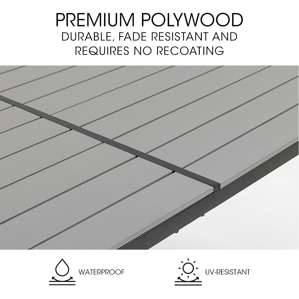 Fortia | Outdoor Dining Table | Rectangular | 150cm x 90cm | Weather-Resistant Garden Furniture