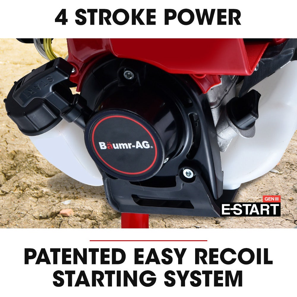 BAUMR-AG BPX-1400 Petrol Post Hole Digger | 38cc 4-Stroke | 150mm Auger | 600mm Extension Shaft