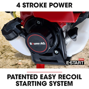 BAUMR-AG BPX-1400 Petrol Post Hole Digger | 38cc 4-Stroke | 150mm Auger | 600mm Extension Shaft