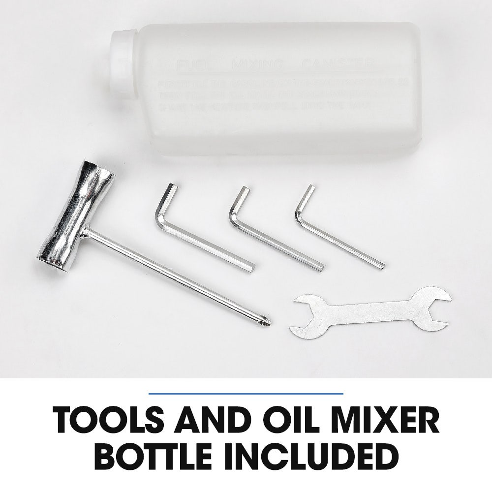 POWERBLADE PD750 52cc 2-Stroke Petrol Post Hole Digger | 200mm Auger | 600mm Extension Shaft